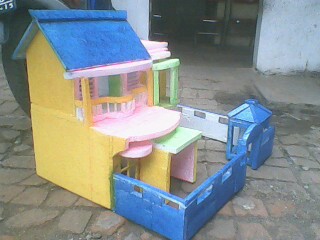 mainan rumah dari  limbah styrofoam Mutiara Indah