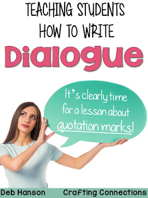 Teaching students to write dialogue can be tricky. Use this quotation marks anchor chart and worksheet freebie to introduce the concept to your students!