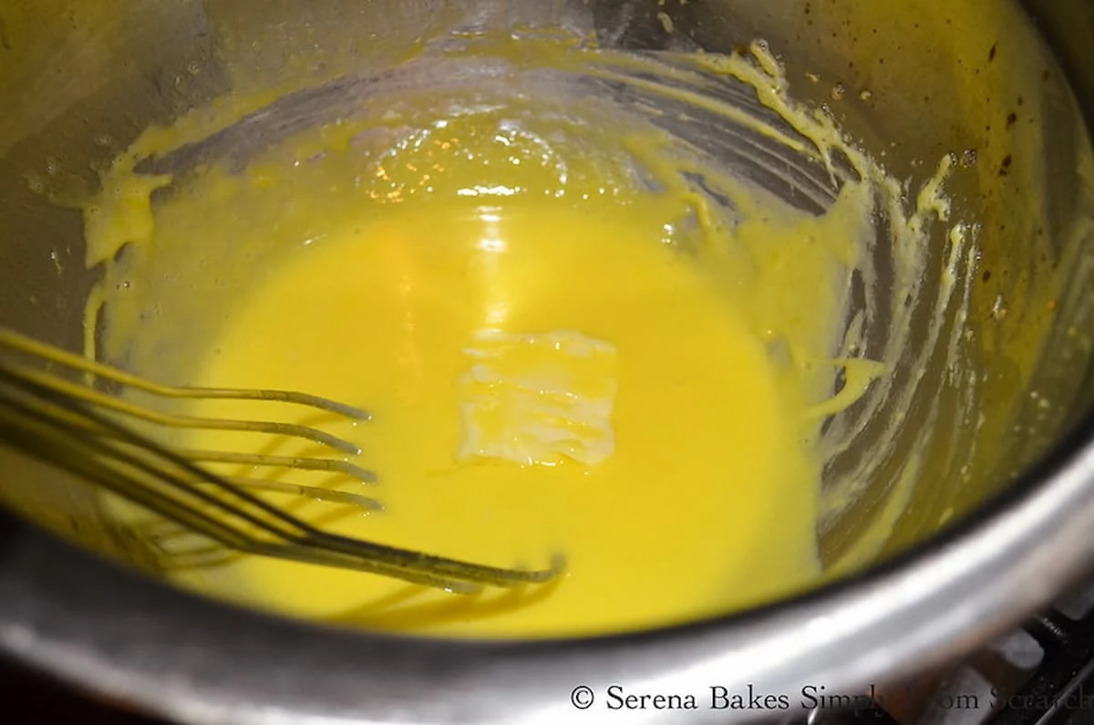 Hollandaise Sauce mixture.