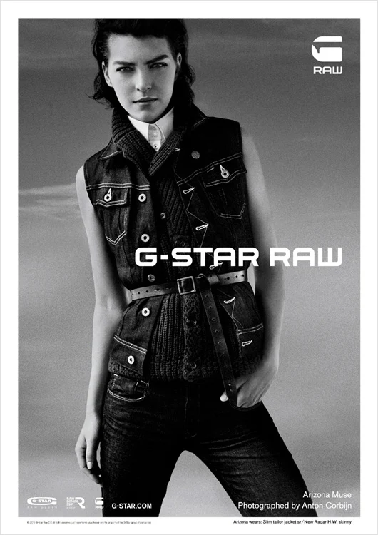 G-Star Raw Fall/Winter 2012 campaign featuring Arizona Muse