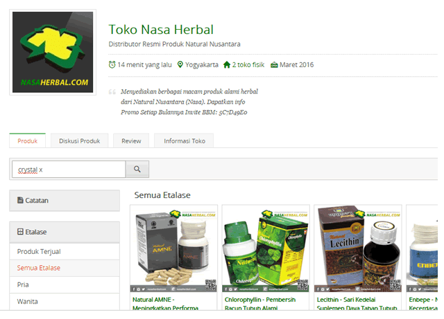 Tokopedia Nasa Herbal, Langkah Mudah Mendapatkan Produk Nasa