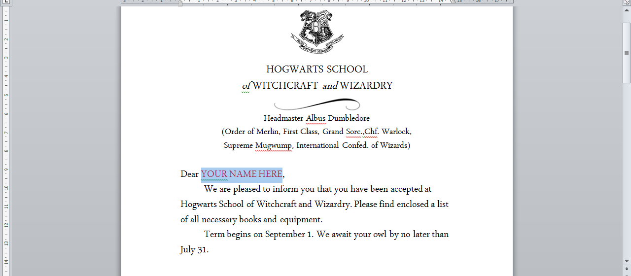 Como fazer: Carta de Hogwarts + Ticket Plataform 9 3/4 