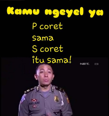 Meme Polisi Tilang Supir Taksi Lagi Berhenti Beredar di Jagad Maya