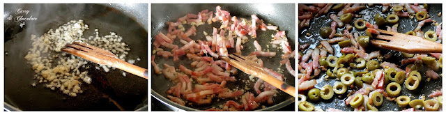 Preparando acompañamiento pasta