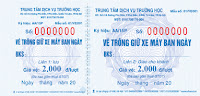 In vé gửi xe giá cực rẻ - lấy ngay tại Hà Nội