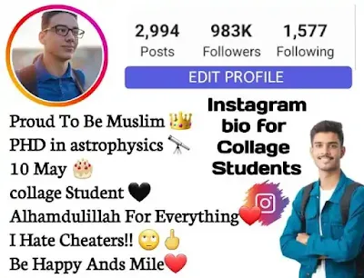 Instagram Bio for College Student