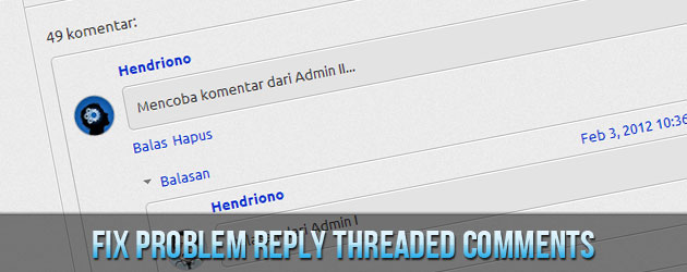 Fix Problem Reply Threaded Comments