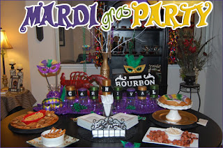 Mardi Gras Table by Kendall's Entertaining Life