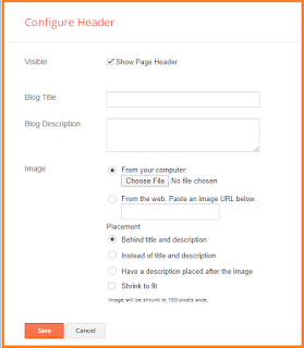 blogger header layout section