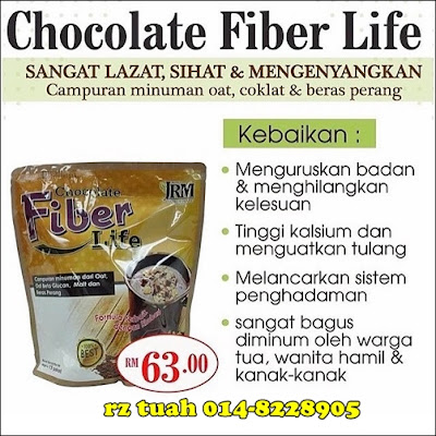 chocolate fiber life jamu ratu malaya