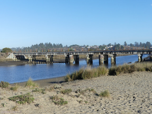 railroad bridge across the Elk River