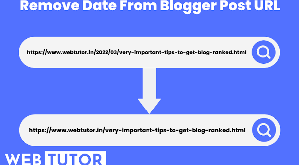 How To Remove Date From Blogger Post URL Or Permalink