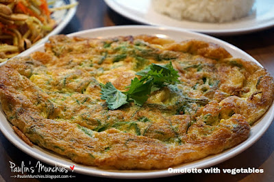 Omelette vegetable - Om Nom Taste of Thai at The Central Clarke Quay - Paulin's Munchies