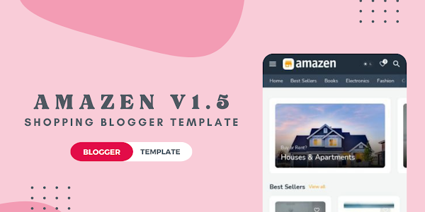[Latest] Amazen Shopping Blogger Template for FREE