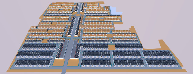 cara menggambar site plan untuk skala