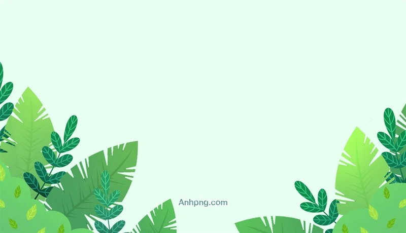 Nền xanh lá họa tiết thiên nhiên làm slide