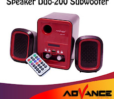 Advance Speaker DUO 200 Speaker Subwoofer USB Rp137.900 WS-013