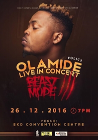 Olamide set to rock Lagos with the 3rd Edition of 'Olamide Live in Concert' (OLIC 3)