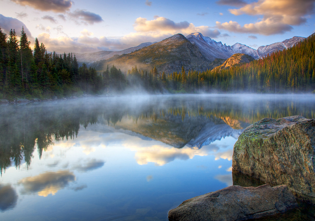 Bear Lake Fog at Sunrise natural photography