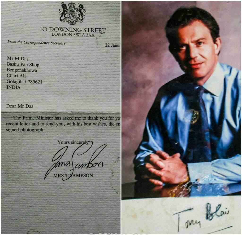 Letter from Tony Blair.