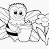 Coloring For Kids : Printable Bee making honey Coloring pages for Kids 