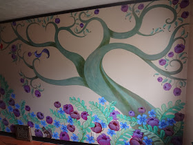 Tree of Life Mural, whimsical tree mural