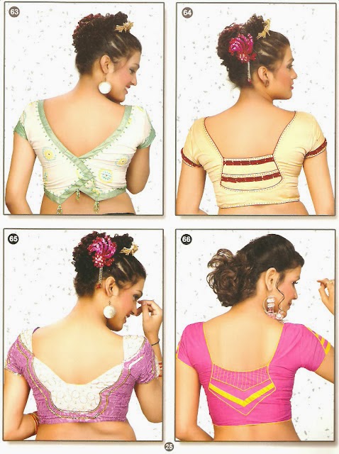 Latest Blouse Back Neck Designs Picture