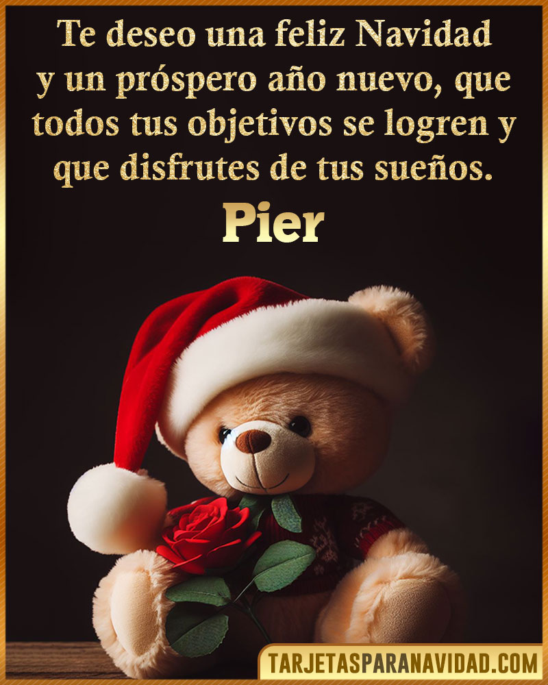 Felicitaciones de Navidad para Pier