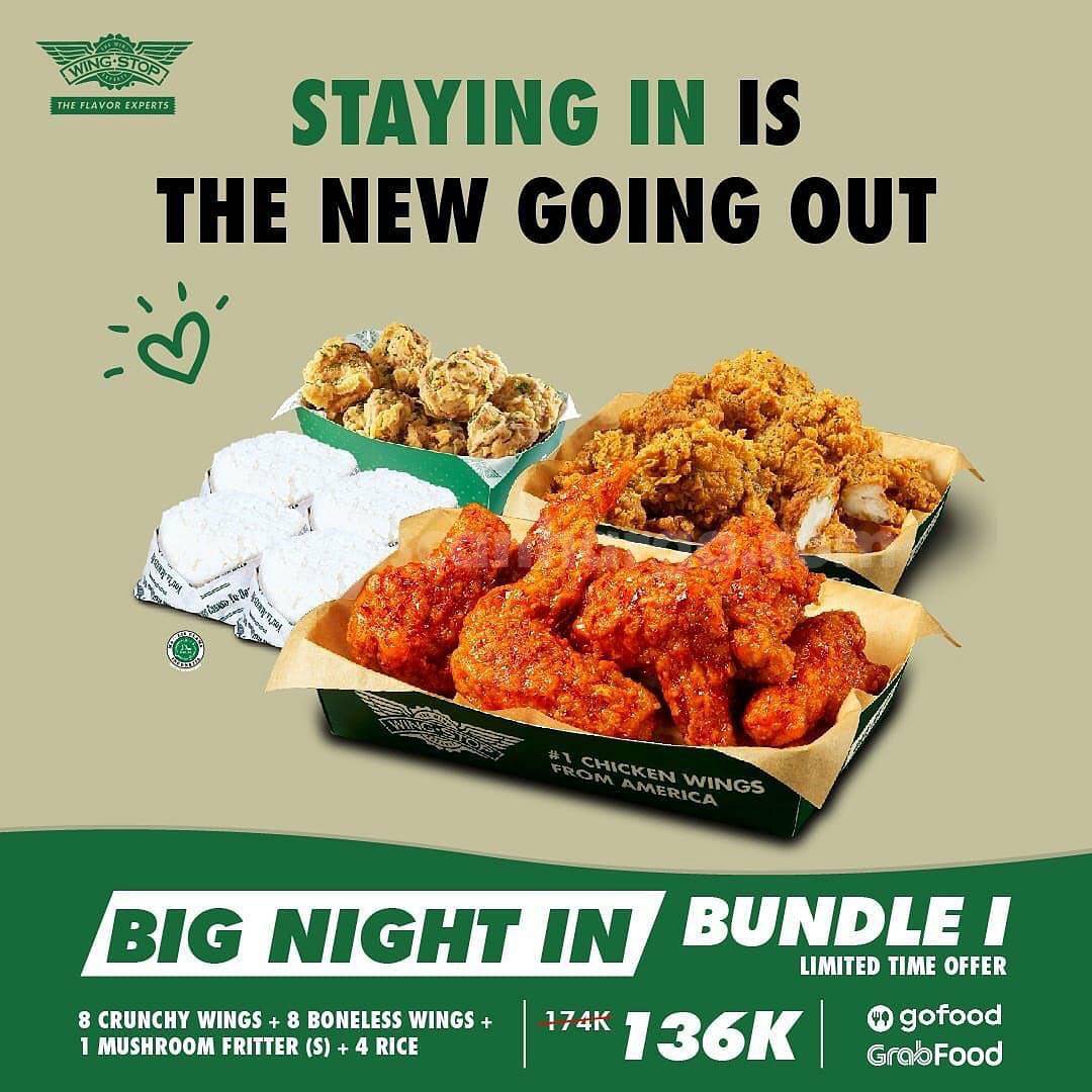 Wingstop Promo Paket BIG NIGHT IN 1 hanya 136K