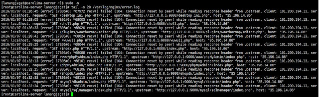 recv() failed (104: Connection reset by peer) while reading response header from upstream