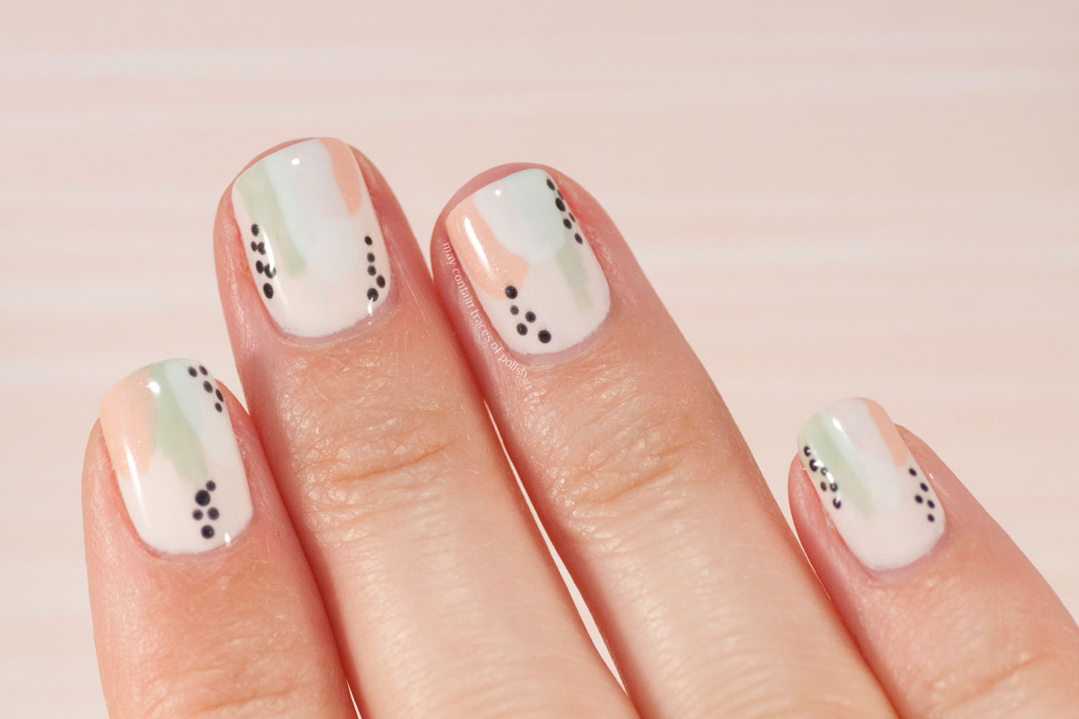 Simple Abstract Nail Design