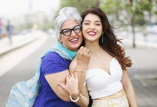 Mehreen Pirzada in White Dress with her Mom