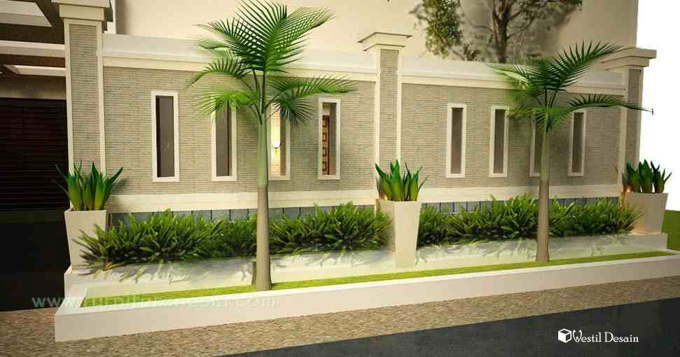 Contoh Desain Pagar  Rumah Minimalis Terbaru Westil Desain