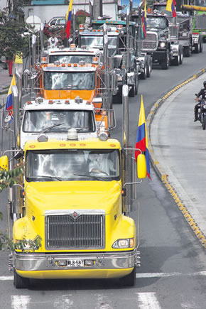 Colombia: los transportadores exigen mejoras en su calidad de vida