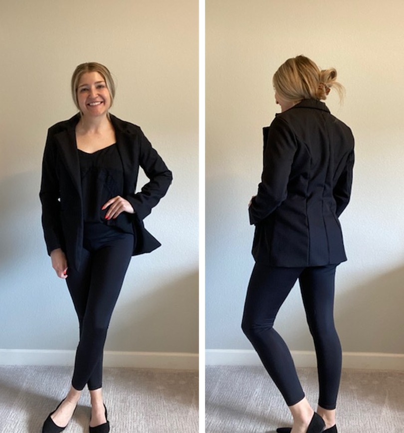 Calvin Klein Mens Black Wool Pinstriped Blazer Matching Pants Set Size -  Shop Linda's Stuff