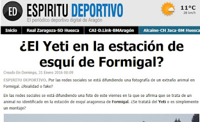 Portada Espíritu Deportivo Yeti Formigal