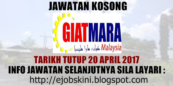 Jawatan Kosong Terkini GIATMARA - 20 April 2017