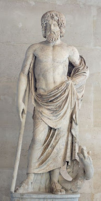 Asclepio. Museo del Louvre, París (Francia). https://pinceladasdelpasado.blogspot.com/2023/01/el-olimpo-y-sus-dioses.html