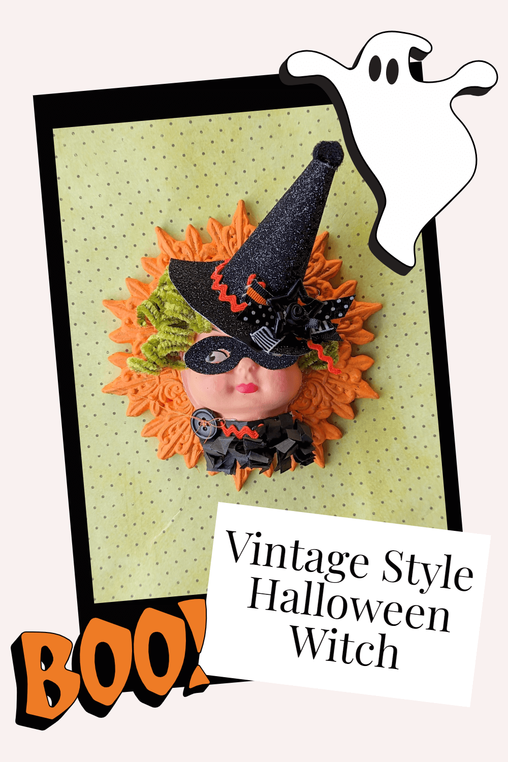 Vintage-Style Halloween Witch