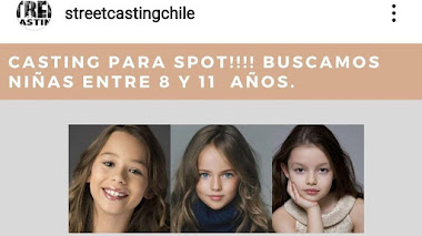 CHILE: Se buscan NIÑAS entre 8 y 11 años y NIÑOS entre 10 y 15 años para PUBLICIDAD