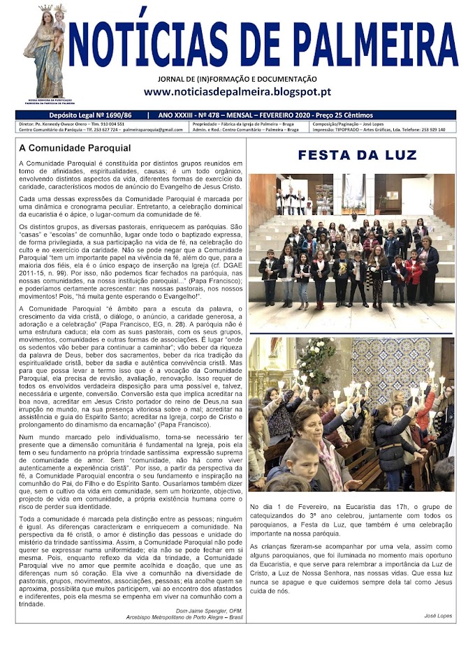 JORNAL FEVEREIRO 2020 1ª PÁGINA