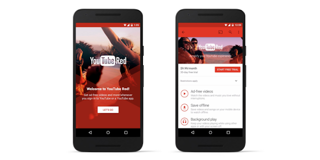  يوتيوب تعلن عن YouTube Red بدون إعلانات