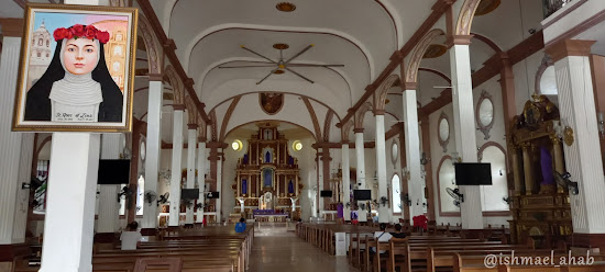 Inside Santa Rosa de Lima Church in Santa Rosa, Laguna
