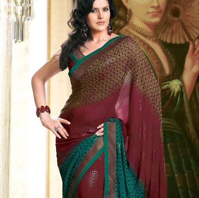 zarine khan in saree latest photos