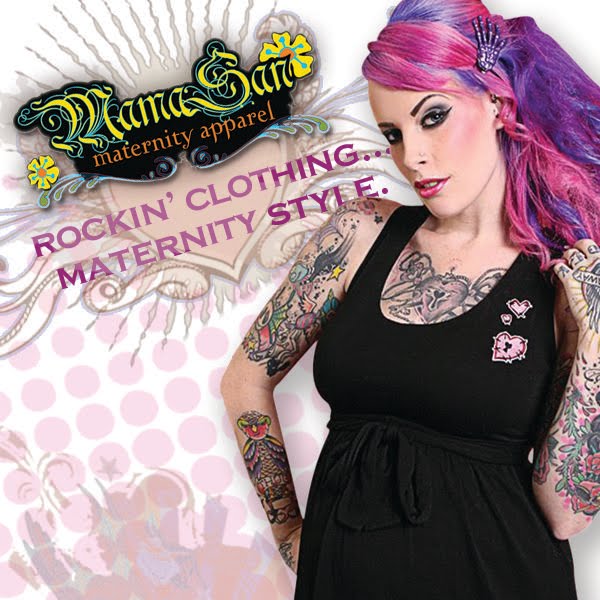 Punk Rockabilly Pin Up and Gothic maternity clothing