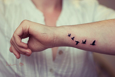 love bird tattoo. I love bird tattoos!