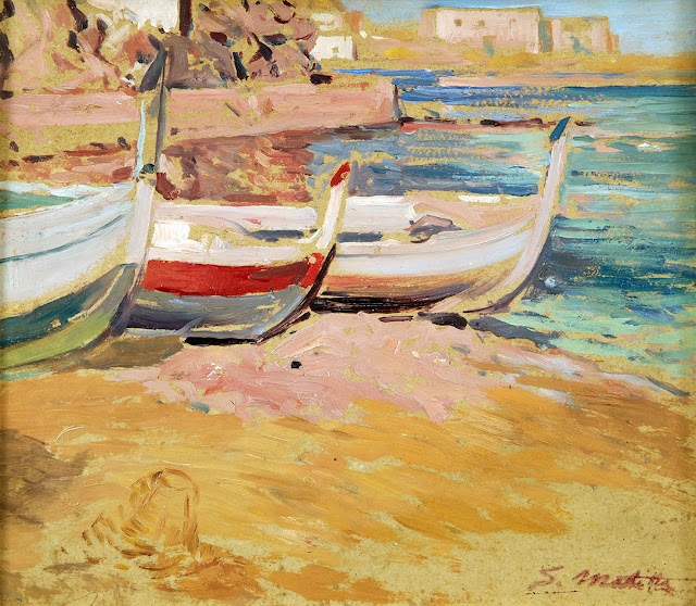 Segundo Matilla y Marina, Painting of Cadaqués, Cadaqués en Pintura, Cadaqués Pintada, Vistas de Cadaqués, Paisajes de Cadaqués, Costas de Cadaqués, Pueblo de Cadaqués, Marina de Cadaqués, Puerto de Cadaqués, Segundo Matilla