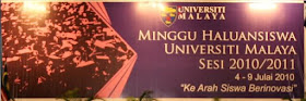 The banner in Dewan Tunku Canselor (DTC).