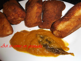 Pechuga empanada rellena de cheddars