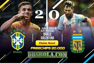 brasil 2-0 argentina semifinal copa amerika 3 juli 2019